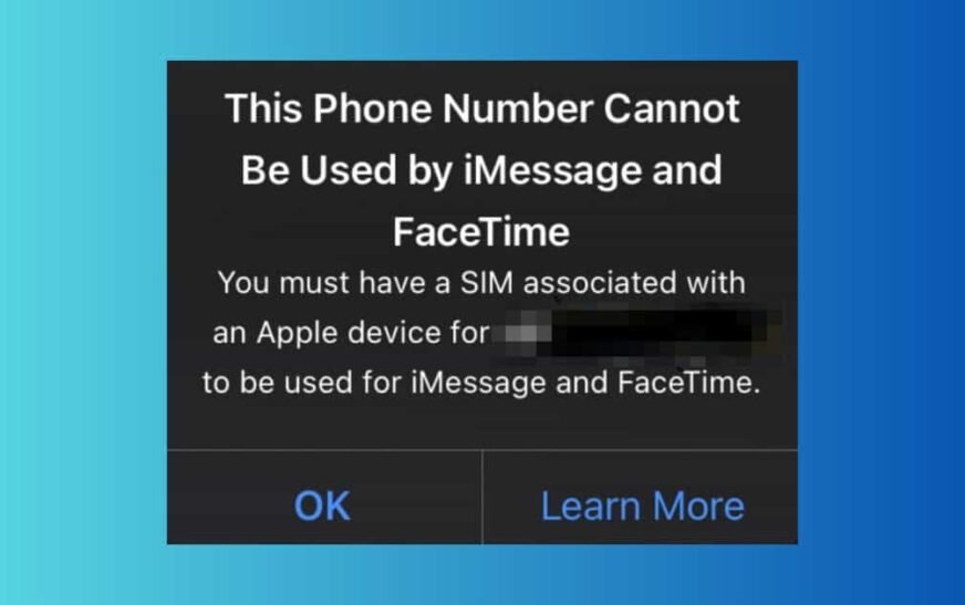 Correction du problème « Le numéro de téléphone ne peut pas être utilisé par iMessage et Facetime »