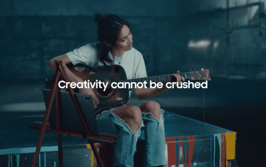 Samsung s’attaque à la créativité « écrasée » d’Apple avec la publicité « UnCrush »