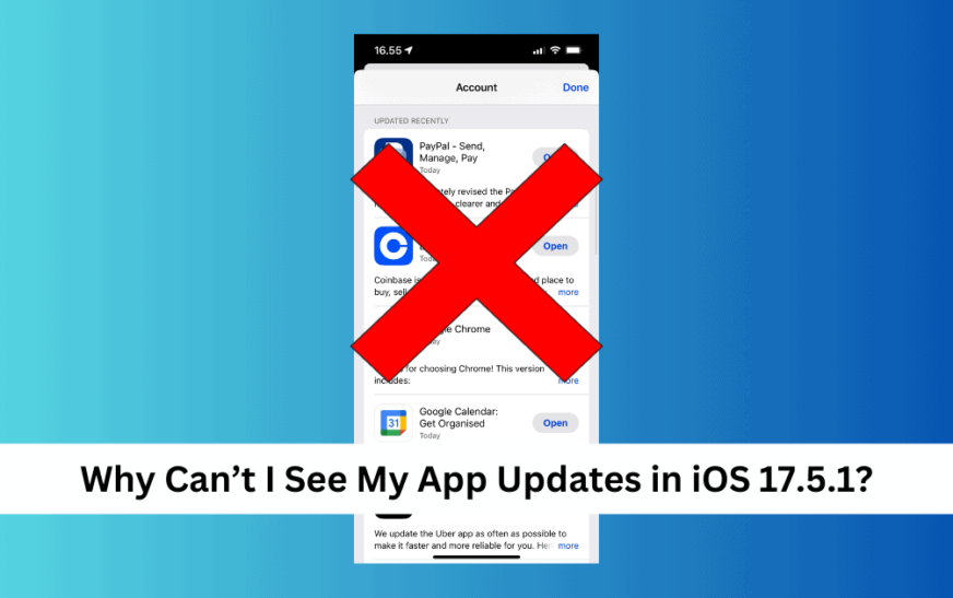 Mises à jour disponibles de l’App Store manquantes dans iOS 17 / iOS 17.5.1