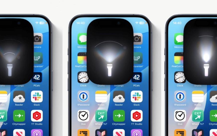 iOS 18 Beta 3 présente de meilleurs contrôles de lampe de poche