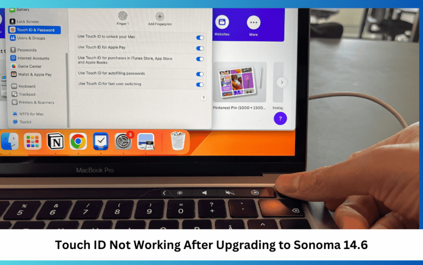 (Correctif) Touch ID a cessé de fonctionner après la mise à niveau vers macOS Sonoma 14.6