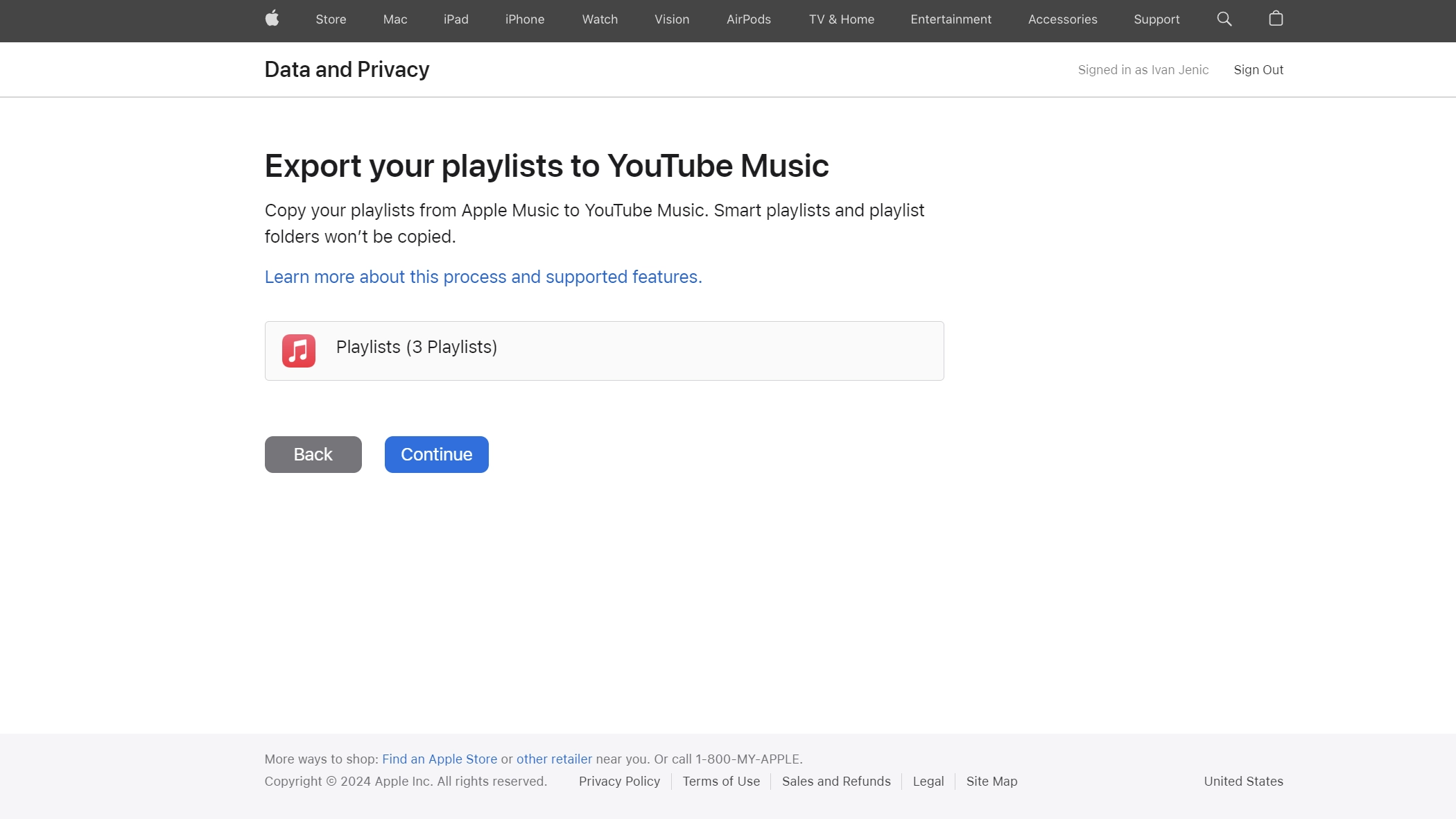 transférer des listes de lecture Apple Music vers YouTube Music