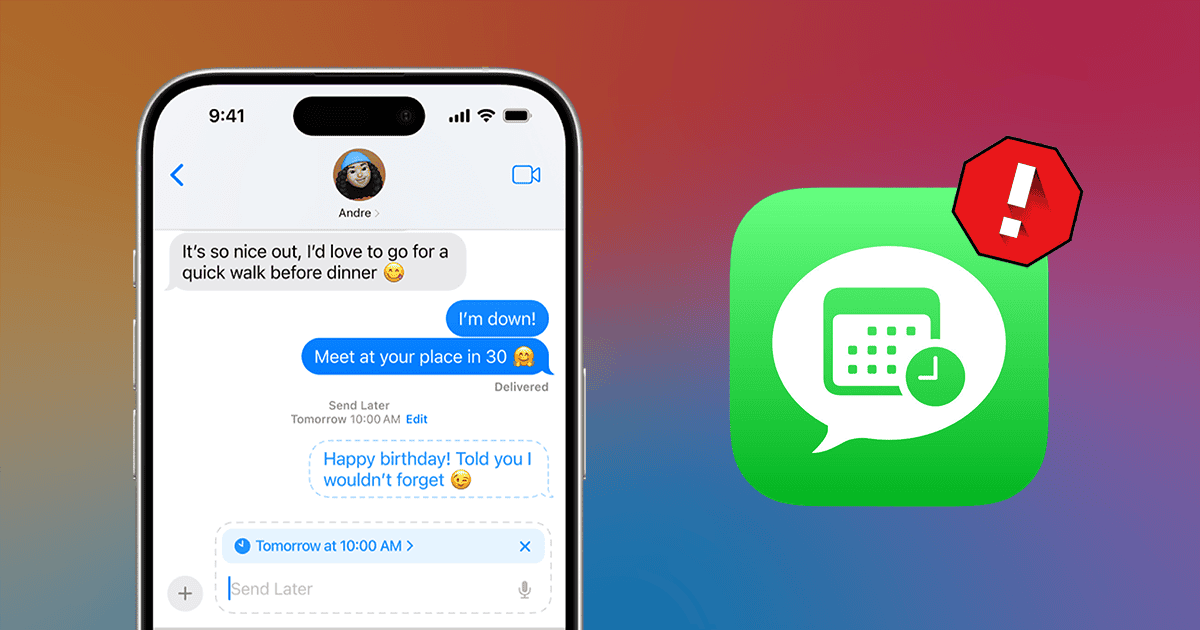 Envoyer plus tard n’apparaît pas dans l’application Messages ? Voici quoi faire