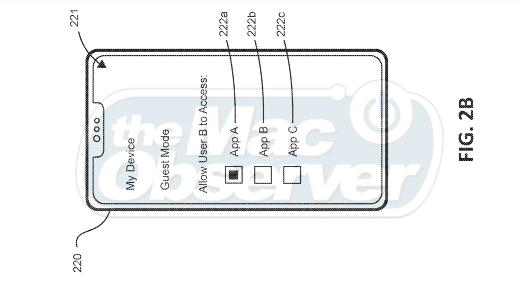 brevet du mode invité sur iPhone