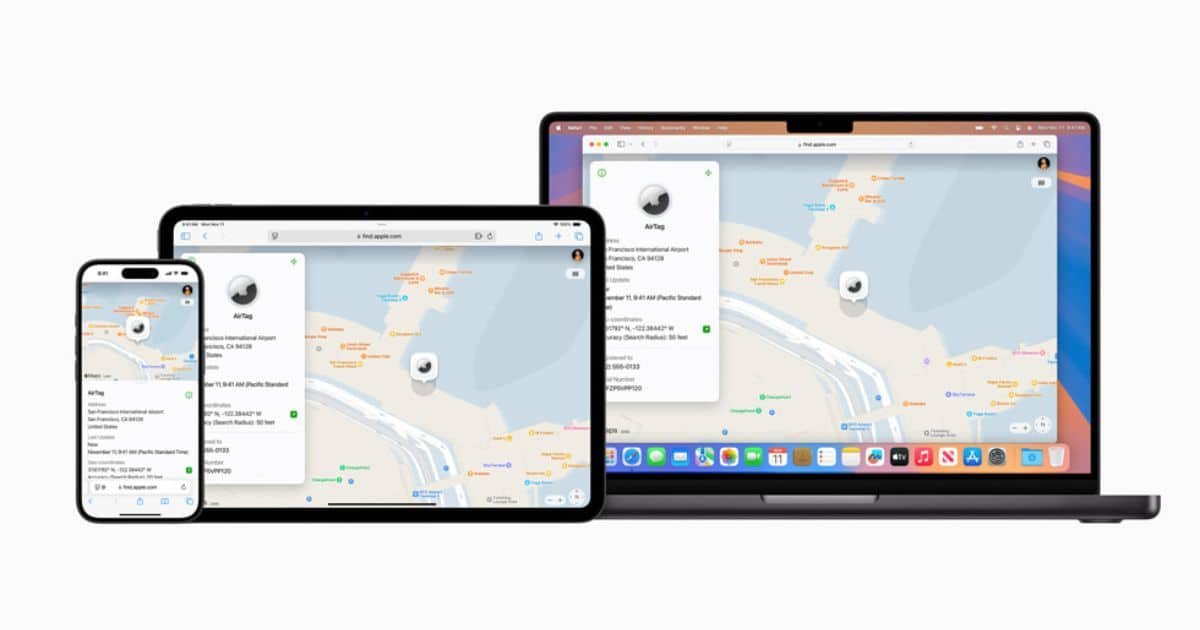 Comment partager les emplacements de recherche de mes articles avec des tiers sur iOS 18.2