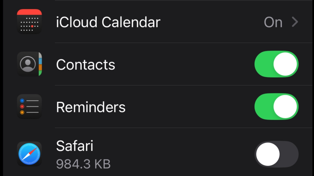 synchronisation des contacts iCloud