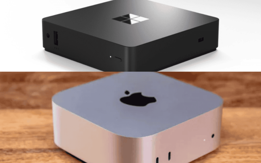 Voici en quoi le PC sosie du M4 Mac mini de Microsoft est différent de celui-ci