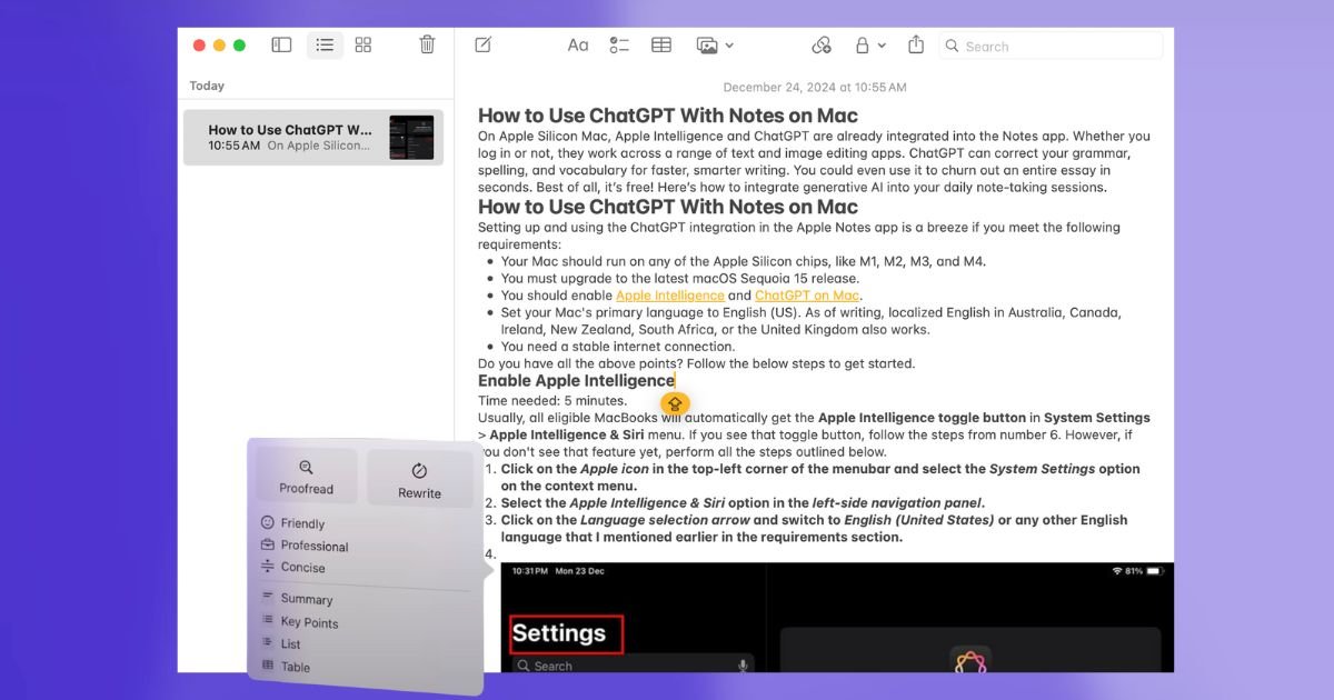 Comment utiliser ChatGPT avec Notes sur Mac