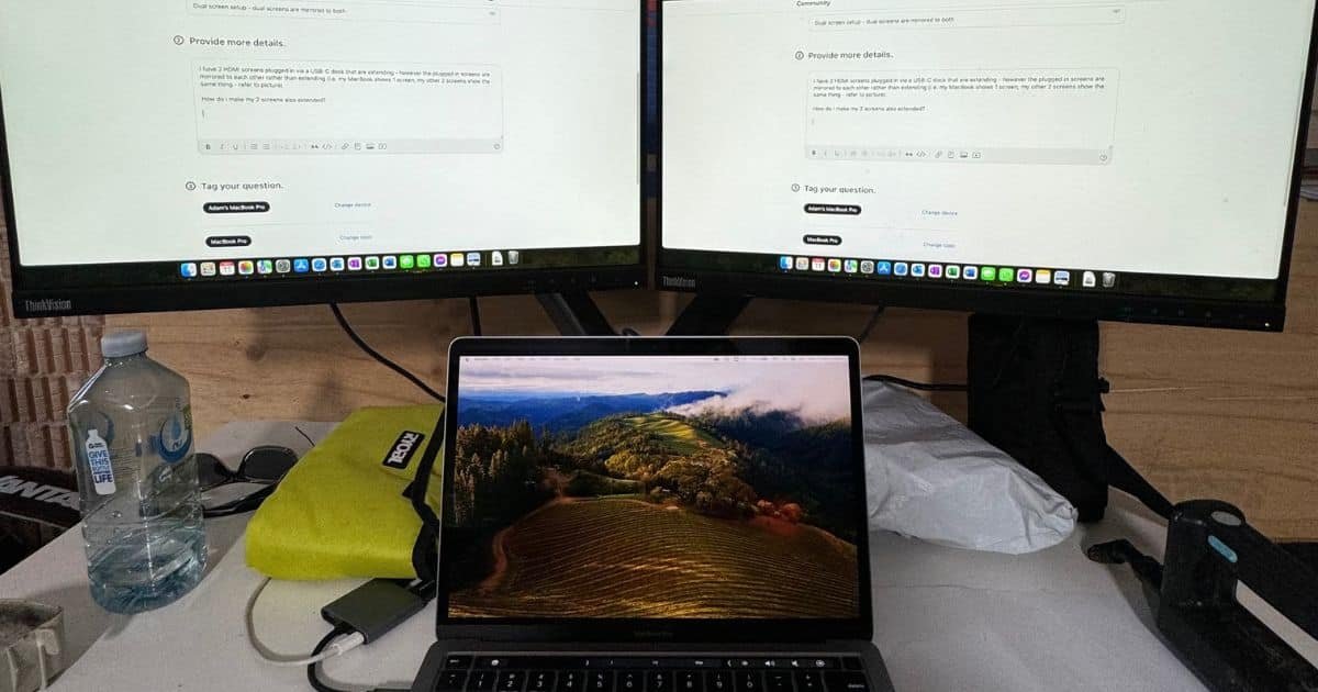 Problème de MacBook Pro M1 Pro avec double affichage après la mise à jour vers macOS Sequoia 15.1/15.2