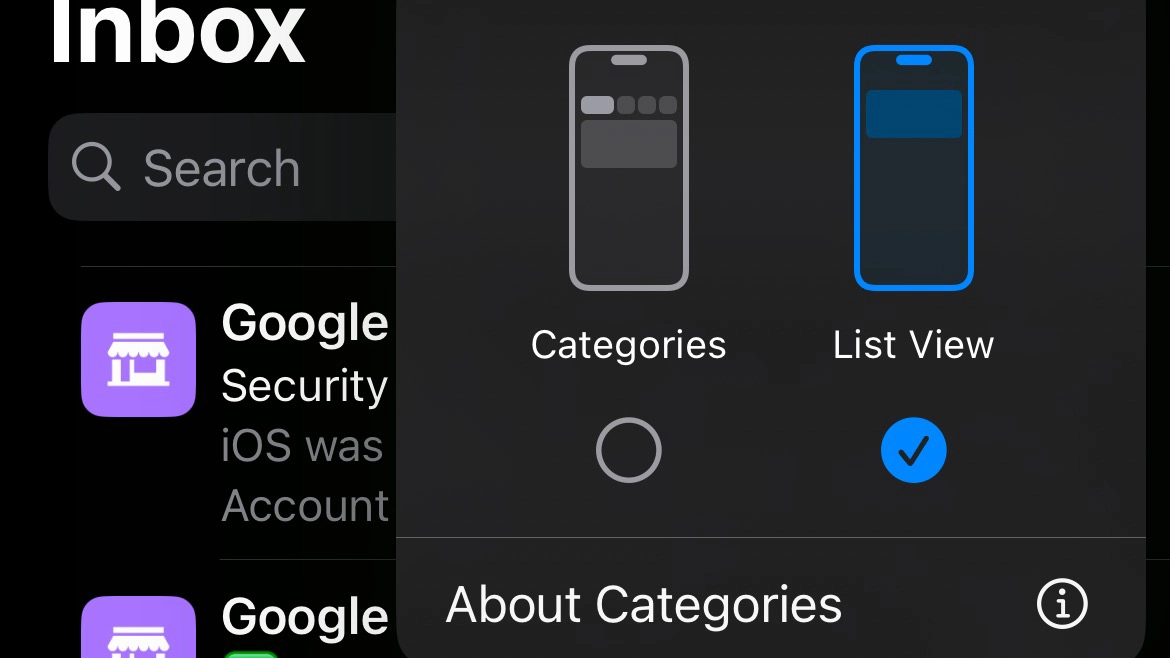 l'application de messagerie désactive la liste iOS 18.2