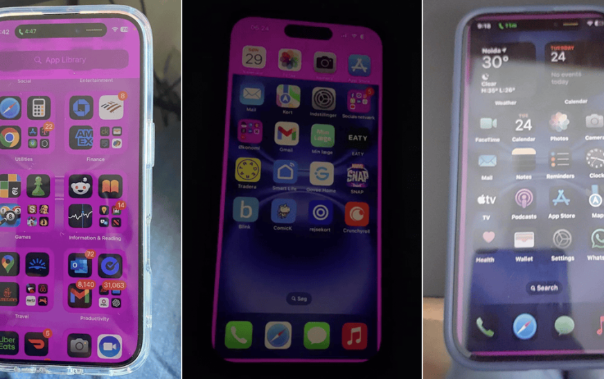 L’écran de l’iPhone clignote en rose ou en violet avant le verrouillage : comment réparer