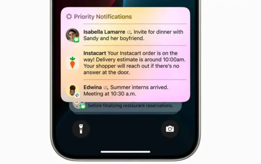 Notifications prioritaires améliorées dans iOS 18.4 Beta 2