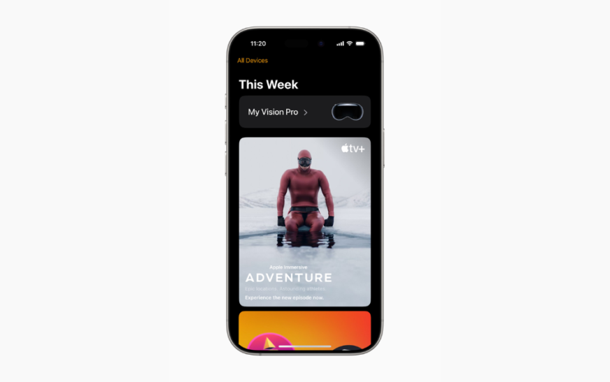 New Apple Vision Pro application fait ses débuts sur iPhone iOS 18.4 Beta 2