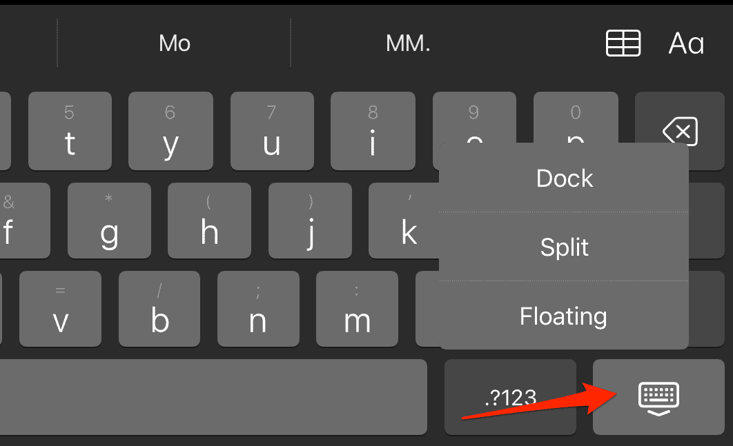 Keyboard_key comment agrandir le clavier sur iPad