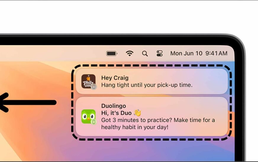 Comment changer l’emplacement des fenêtres pop-ups de notification sur macOS
