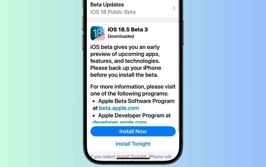 Quand iOS 18,5 sort-il?