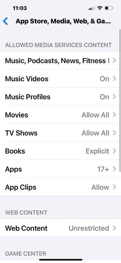 Application-store-média-contenu-privily-settings