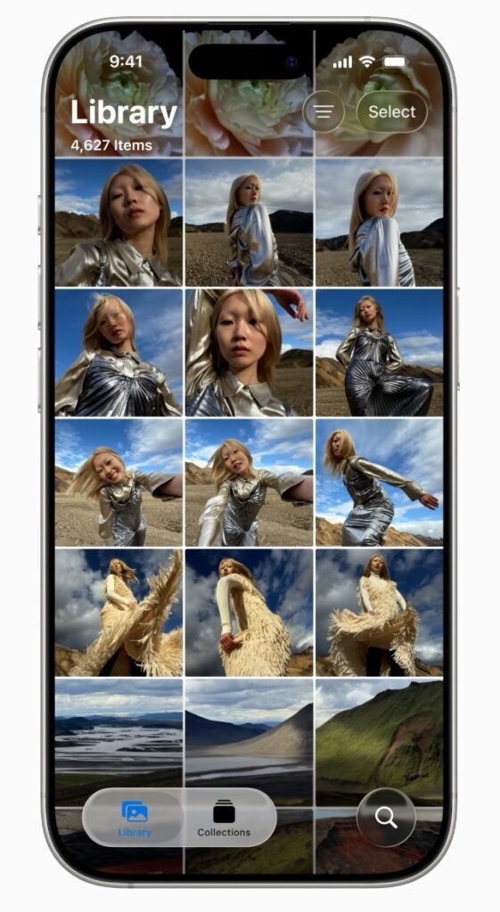 Application iOS 26 Photos