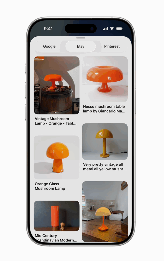 Mise à jour de l'intelligence visuelle WWDC 2025