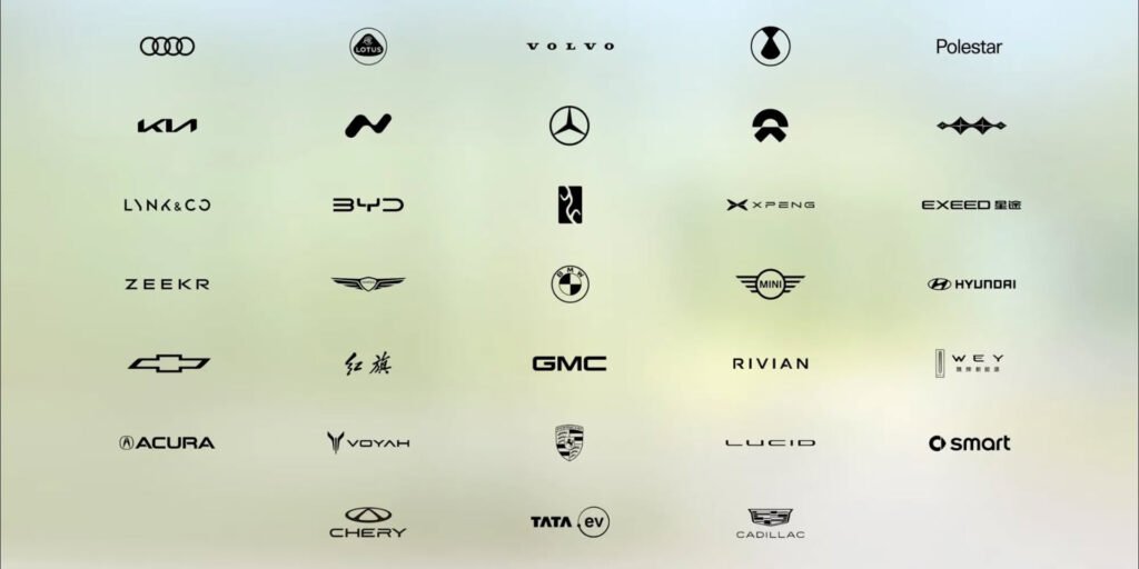 Logos du fabricant prenant en charge le portefeuille Apple