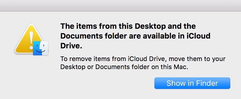 Cliquez sur Afficher dans Finder pour voir où se trouvent vos fichiers dans le lecteur iCloud