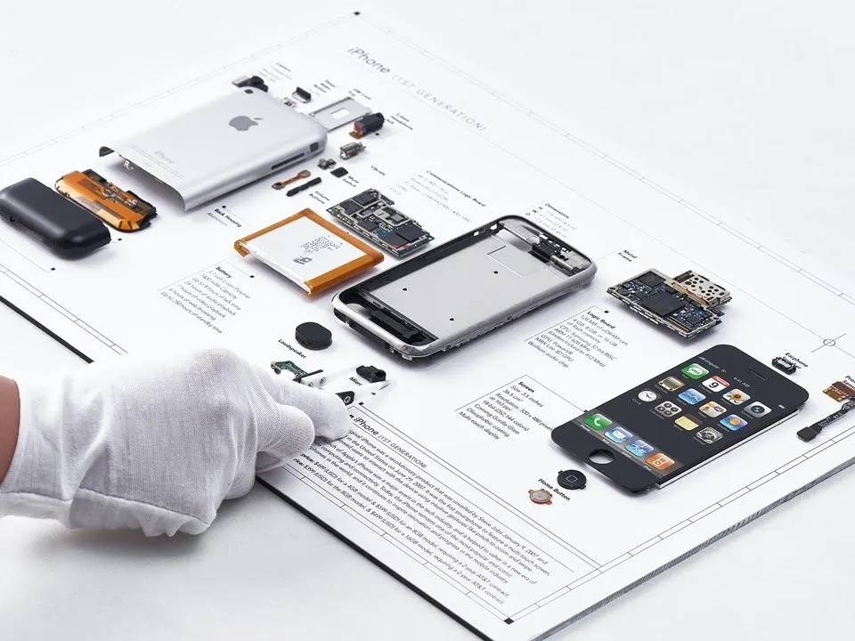 L'illustration de l'iPhone de Collebile Phones